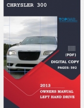  2013 CHRYSLER 300 OWNERS MANUAL